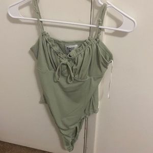 Princess Polly sage bodysuit